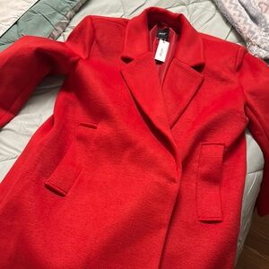 Women's Red Coat nasty gal